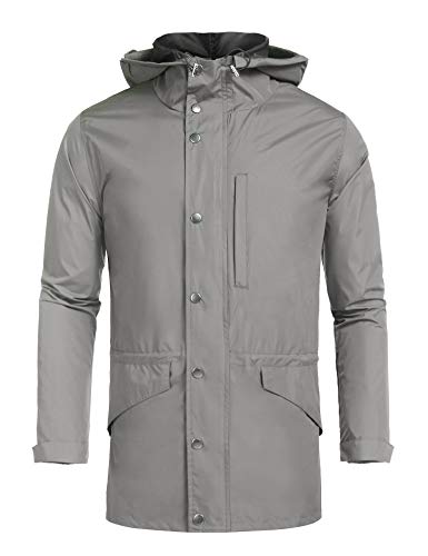 MAXMODA Regenjas voor heren, licht, windbreaker, outdoorjas, ademend, waterdicht - Image 3
