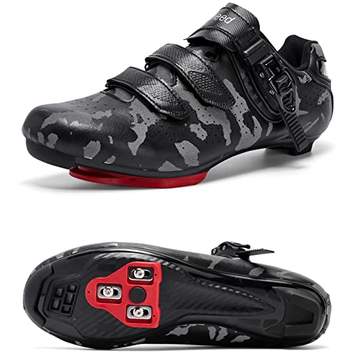 QFJB Menâ€™s Cycling Shoes, Compatible with Peleton Shoes Bike Women, Mens Womens Road Bike Shoes, Indoor Cycling Shoes Women, Bike Shoes for Men, SPD Cycling Shoes Women, Peleton Shoes Bike Men