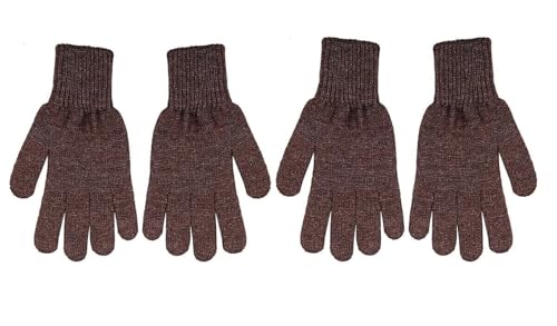 Image of DIGITAL SHOPEE Winter Warm Men & Women Woolen Knitted Hand Gloves and Winter Wear Set Free Size (Pack of 2)
