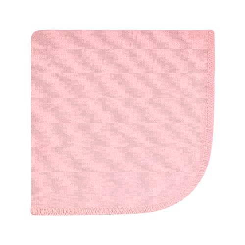 Image of Hudson Baby Unisex Baby Flannel Cotton Poly Washcloths, Pink Blue Pretty Floral 10 Pack, One Size