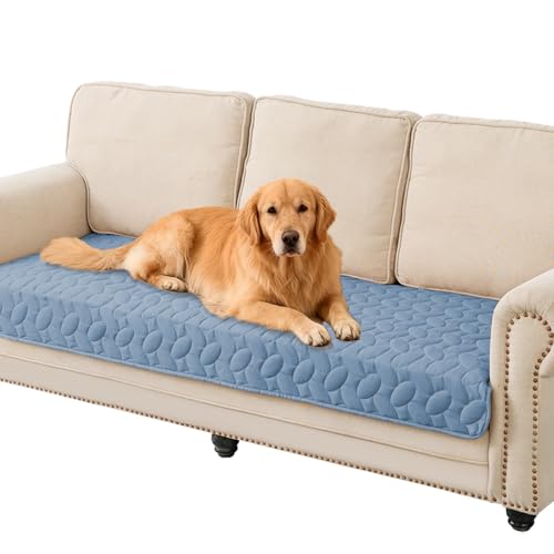 Ameritex Pet Bed Cover Dog Bed Blanket for Sofa and Furniture Waterproof New Pattern Design (30x70 Inch, Light Blue)