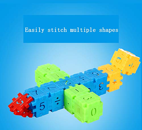 DEJUN Interlock Blocks Toys, Kids Building Blocks Set, Educational Toys, Construction Play Board Building Blocks, Recreational, Educational Conventional Toys Gift for Boys Girls (100 PCS)