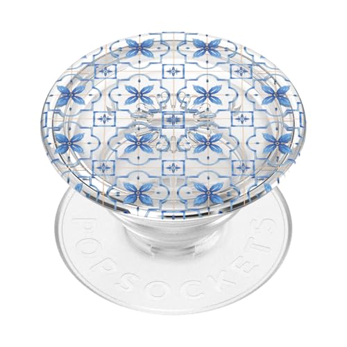 Image of PopSockets Adhesive Phone Grip, Holder, Phone Stand, Blue - Marina