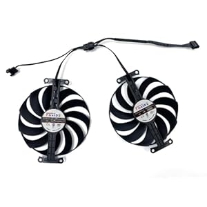 LZHUKOZ Zur Kühlung 95MM FDC10U12S9-C 7PIN RTX3070TI 3060TI GPU-LÜFTER Für ASUS Dual für GeForce RTX 3060 3070 V2 OC Edition Grafikkartenlüfter(FDC10U12...