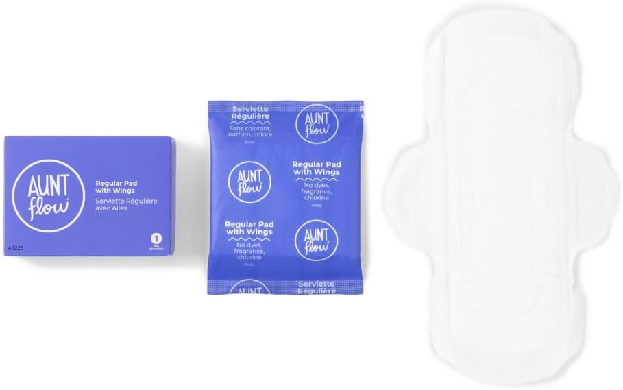 Aunt Flow #4 Vended Pad with Wings (Case of 250 Individually Boxed Napkins) Universal Fit - Regular Absorbency, Eco-Friendly - Image 4