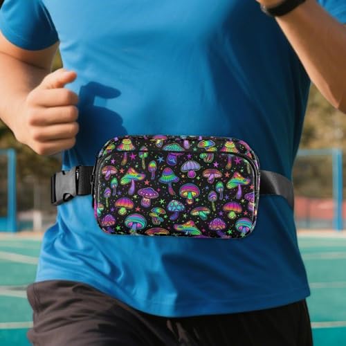 Riñonera mujer con correa ajustable reflectante bolsa unisex móvil 4