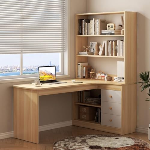 VGVG �R�[�i�[�{�I L���^�f�X�N �׋��� �{�I�Ə��I��g�ݍ��킹���e�[�u�� ���[�����o���t��100/120/140cm �X�y�[�X��ߖ� �g���ȒP �Q���A���ցA�w���A�z�[���I�t�B�X�ɓK���Ă��܂� (�؂̐F,�E��,120*65*156cm)