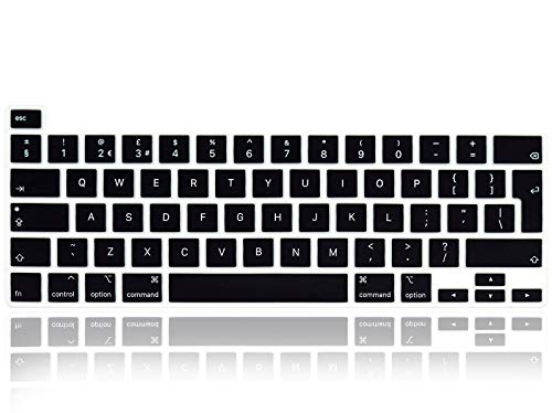 Funda de silicona ultrafina para MacBook Pro 16 y 13 con teclado mágico versión UE