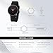 CRRJU Men’s Casual Stylish Waterproof Quartz Wristwatches, Fashion Simple Sport Watches for Men with Black Silicone Strap