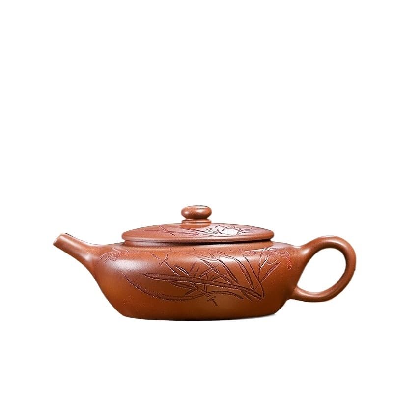 Czajnik do herbaty 150 ml tradycyjny fioletowy gliniany czajniczek ręcznie robiony garnek orchidea surowa ruda dicaoqing błoto zaparzacz do herbaty czajnik Zisha zestaw do herbaty czajniczek do