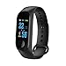 Fitness Tracker, Smart Watch Tracker, M3 Smart Band Wristband Monitor Monitor de ritmo cardíaco de presión arterial con contador de calorías Reloj podómetro