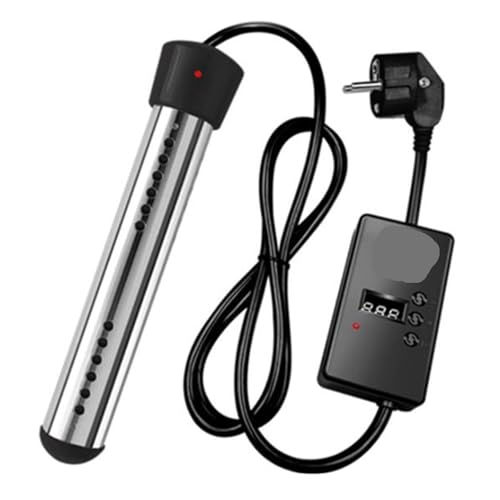 Calentador de piscina, Calentador eléctrico negro con elementos calentadores de agua for piscinas de inmersión portátiles