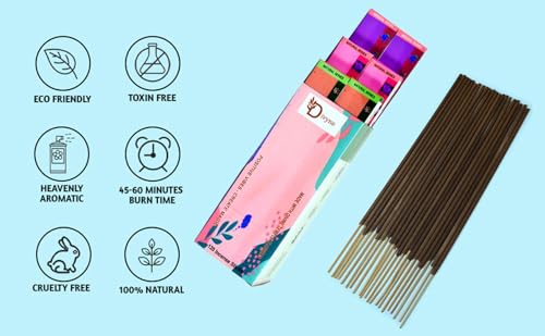 DIVYNE-Incense-Sticks-Parijat-Lavender-Rosemary-Incense-Stick-Variety-Pack-3-Variants-Pack-of-120-Aromatherapy-Incense-for-Air-Purifier-Ritualistic-Fragrance-Organic-Incense-Stick-Gift-Box