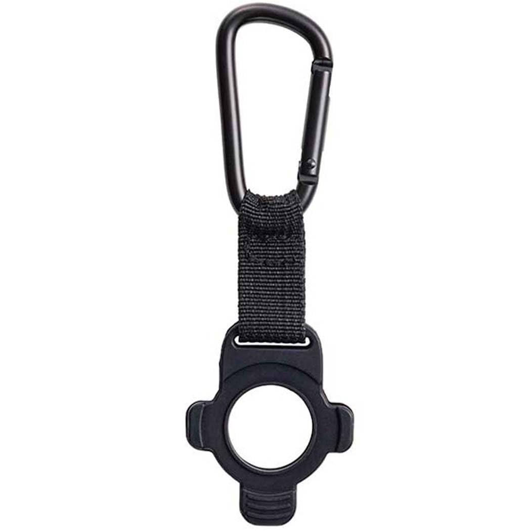 Amazon｜トルネ シリコン ペットボトルホルダー カラビナ付き ブラック