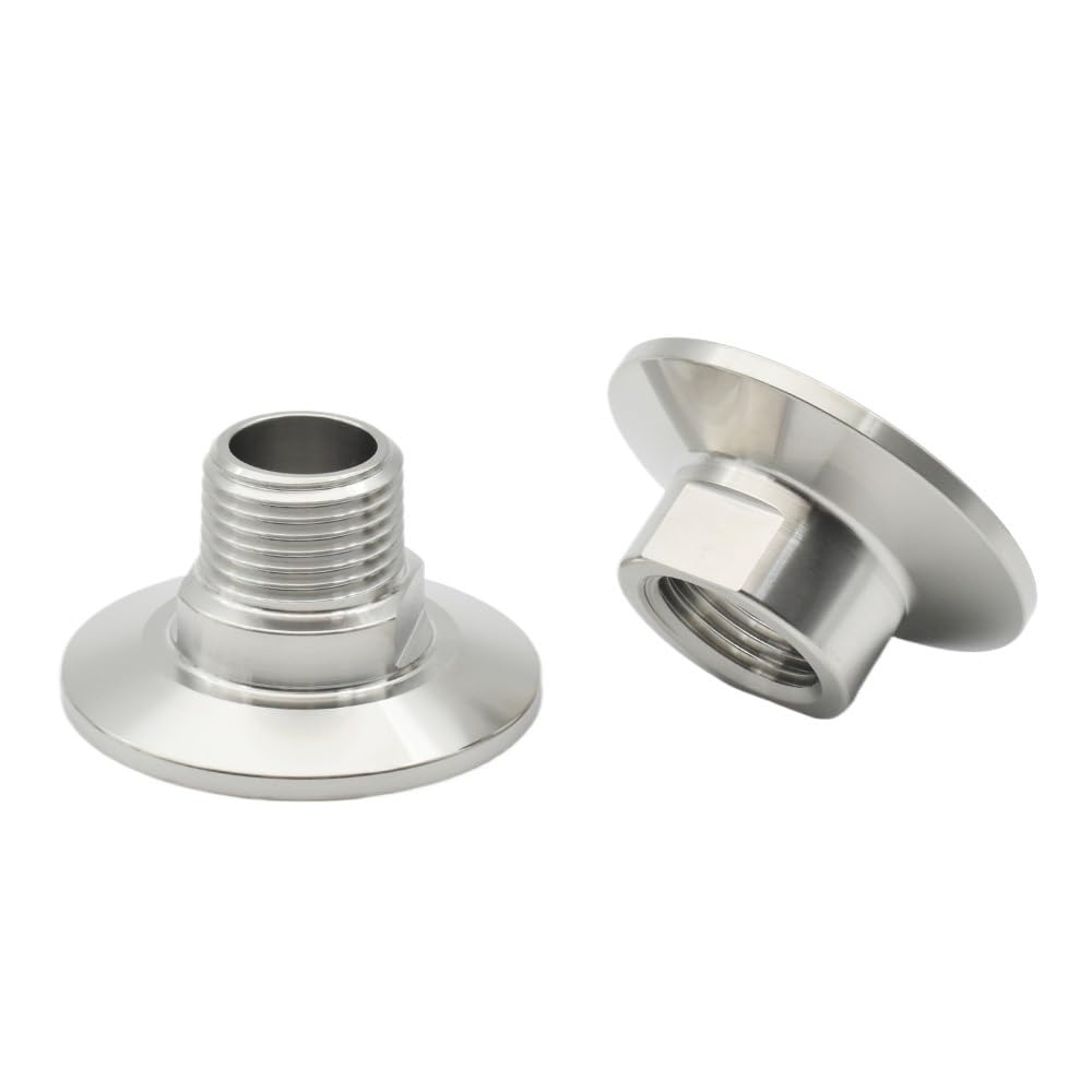 Adapter prosty z gwintem męskim i potrójnym zaciskiem ze stali nierdzewnej(1inchx64mm)
