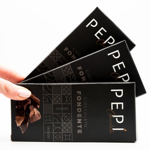 kit 3 Tavolette cioccolato Fondente prodotte artigianalmente, senza glutine, burro