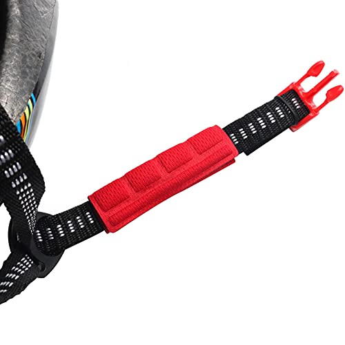 PAXLAMB Helmet Inner Padding Net Foam Pads Kit Sealed Sponge Protective Lining Protection Liners Cushion Mat Set for Outdoor Sports Cycling Bike Motorcycle Bicycle Riding Accessories (Red N J) - Image 4