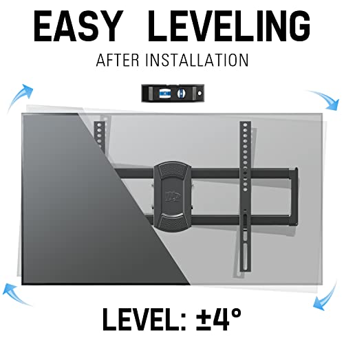 Mounting Dream Tv Wall Mount Full Motion Tv Mount For 42-75 Inch Tvs, Bracket With Dual Articulating Arms, Fits 12” / 16” Wood Studs, With Vesa 600X400Mm Up To 100Lbs #TOP2