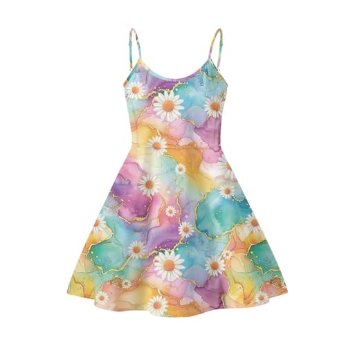 Image of Biyejit Women Casual Loose Dress Strap Long Summer Beach Swing Dress