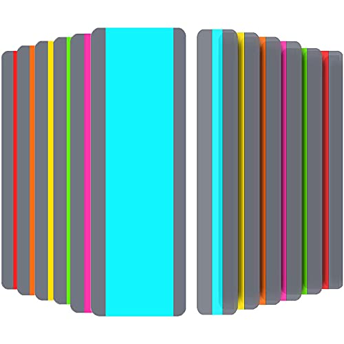 Homo Trends - 12 strisce per evidenziare la lettura guidata, per dislessia, per bambini e adult