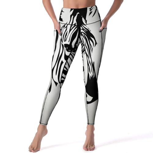 Legging fitness femme S : pantalon de sport yoga taille haute de compression