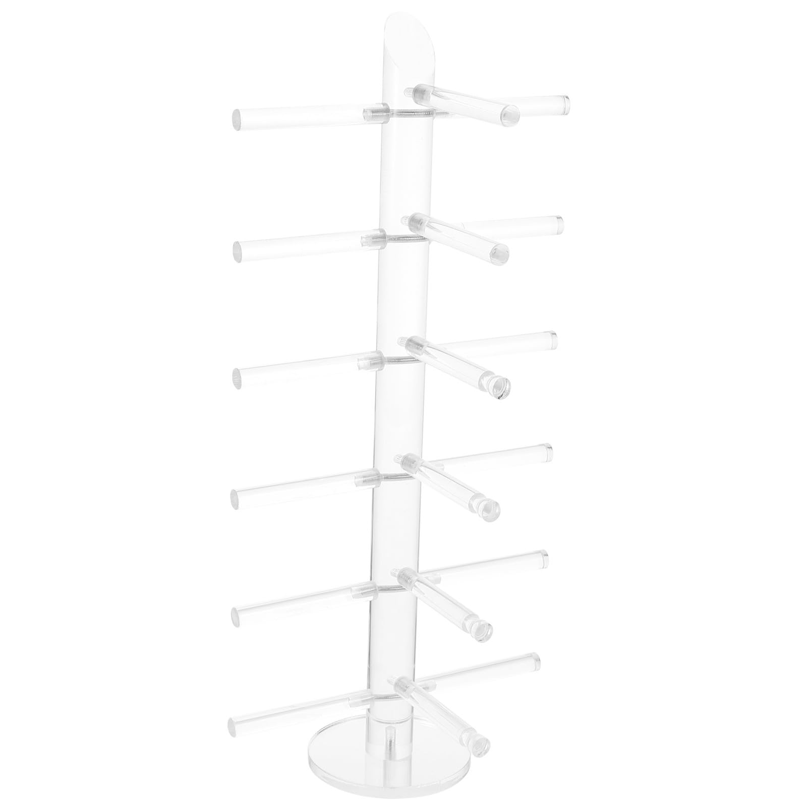 Yardwe Espositore per Occhiali in Acrilico Trasparente Porta Occhiali da Tavolo Semplice per Esposizione per Uso Personale a Casa o Negozio