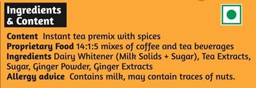 Image of Chaizup Daily 1 Min Instant Assorted Tea Pack - 40 Sachets | Kesar & Adrak Flavours | 40 Servings | 2 Packs (20 Sachets Each) | 280g