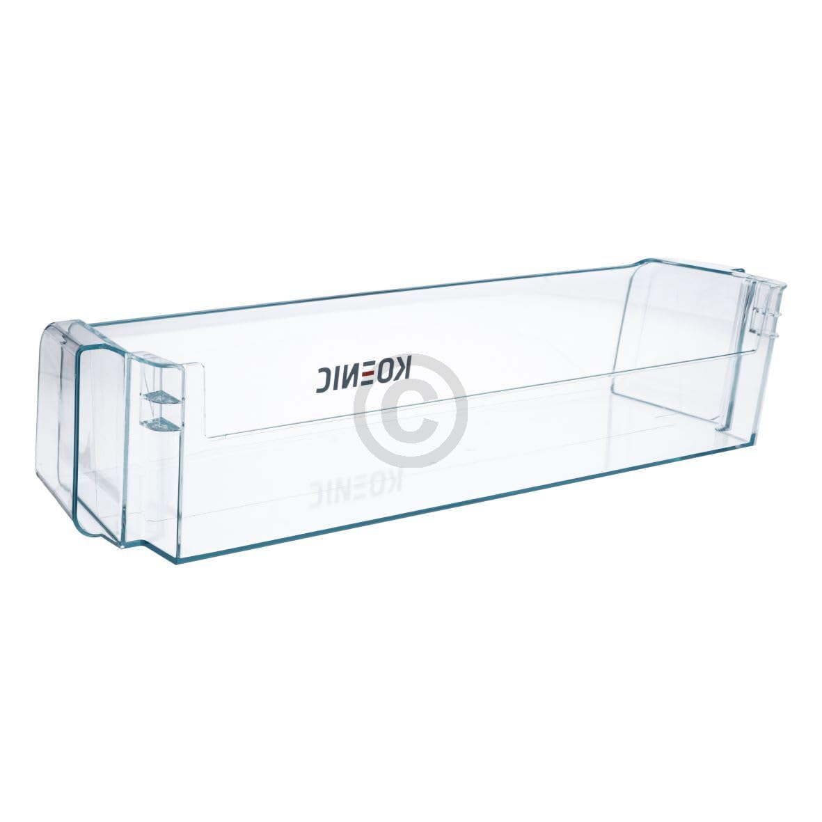 Flaschenfach für Kühlschrank kompatibel mit KOENIC 00743512 transparenter Flaschenabsteller für Kühlschranktüre Abstellfach in KühlGefrierKombination