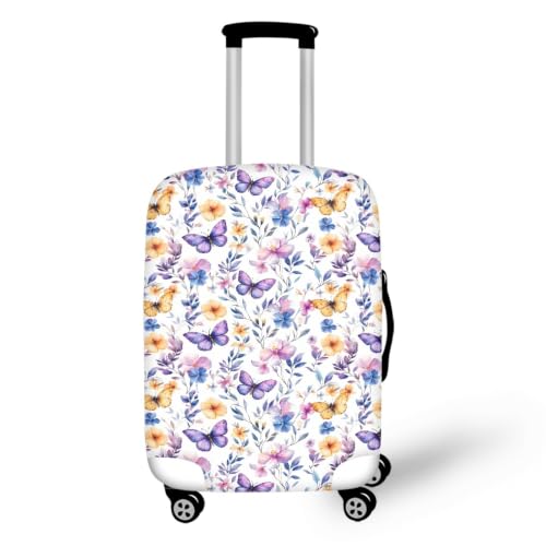 Couvre bagage papillon violet XL idéal pour protéger vos valises durant vos longs voyages