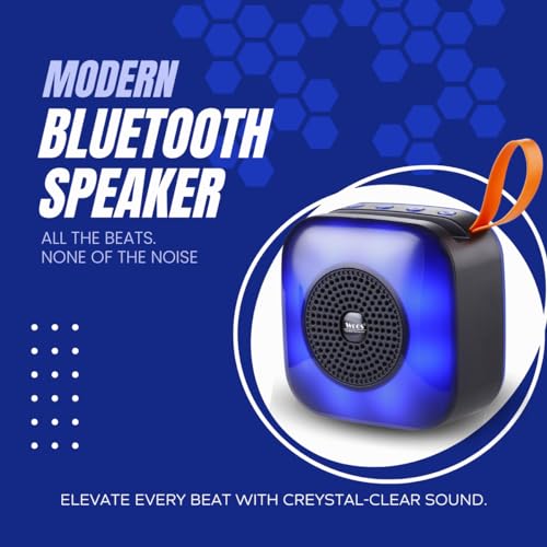 Image of PulseSync 5W Bluetooth Speaker Mesmerizing Filled RGB, Music Sync RGB, Bluetooth 5.1, 4-Hour Playtime, USB Input, TWS, FM, TF Input (Mixed Colour)