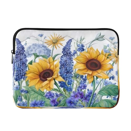 Funda para portátil de 13-14 pulgadas Sunflowers Lavender miniatura 1