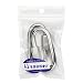 Yasorn 2-pack M8 de acero inoxidable D Forma de bloqueo Mosquetón Quick...
