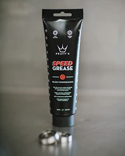 Peaty's Bicycle Speed Grease - High Performance Bike Grease with Anti-Corrosion Protection, Readily Biodegradable, Use In Bike Race Wheel Bearings, Bottom Bracket & Fast Moving Parts, 100g