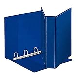 ESSELTE Display-Ordner aus PP (3 Taschen) mit Ringen 4-50 - D - f.to maxi - blau - 394754500