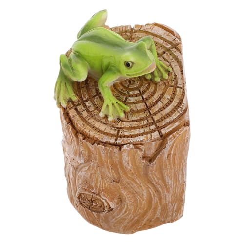 Hemobllo Cassettina Portachiavi Per Esterni Statua Rana Decorativa Nascondiglio Per Chiavi Scorta Custodia Per Oggetti