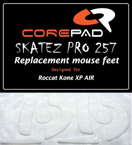 Corepad Skatez PRO 257 Ersatz Mausfüße kompatibel mit Roccat Kone XP AIR