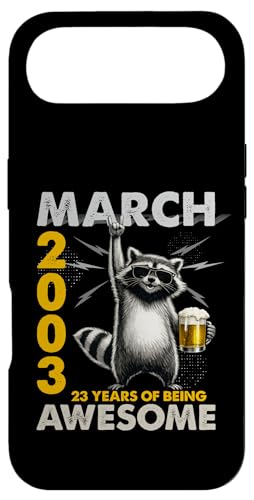 23rd Birthday Raccoon Beer March 2003 Vintage 23 Years Old �X�}�z�P�[�X iPhone Air �p