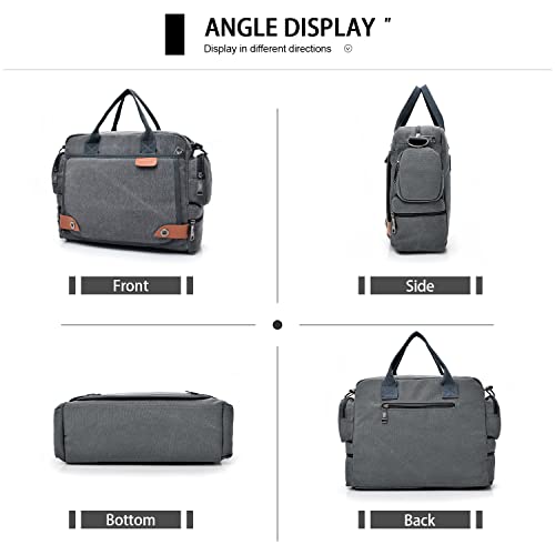 Ynport Crefreak Canvas heren handtas mode heren schoudertas business casual draagbare schoudertas heren aktetas - Image 3