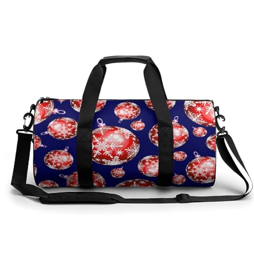 Sac de sport gym rouge 45x23x23cm compact pour weekend