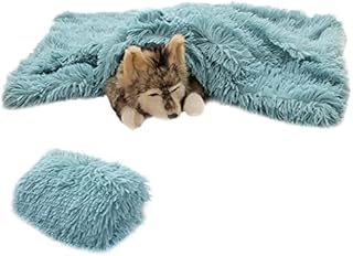 ICOUVA Pet Blanket Soft Fleece Dog Cat Blanket for Dogs Pet Grey Blue Fleece Blankets Large Washable for Soft,Personalised Cute Dog Blankets