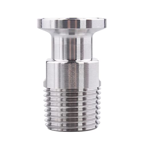 Tubería sanitaria DERNORD con adaptador de abrazadera 1/2 a 1/2 MNPT para evitar fugas 6