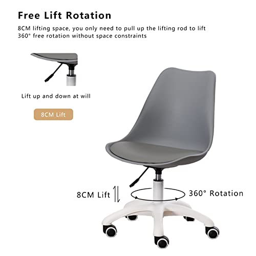 Chaise de bureau pivotante réglable en hauteur en PP pour ordinateur - 4