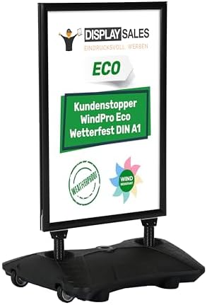 Plakatständer Keitum DIN A1 silber | beidseitig für 2 Plakate