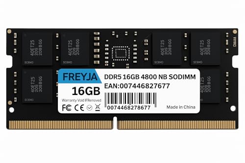 Freyja 16GB (1X16GB) DDR5 SODIMM 4800MHZ CL40 1,1V Memória para N...