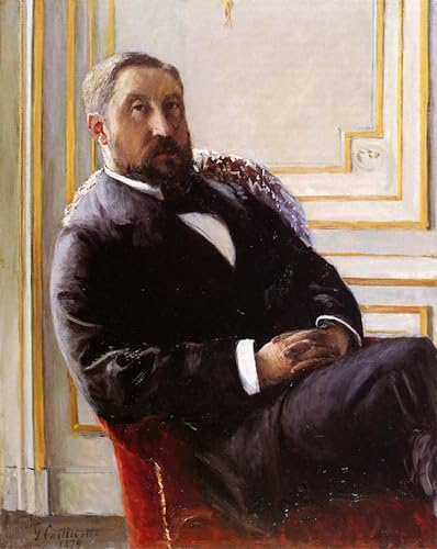 Tableaux imprimer affiche murale portrait de Jules Gustave Caillebotte 60x90cm