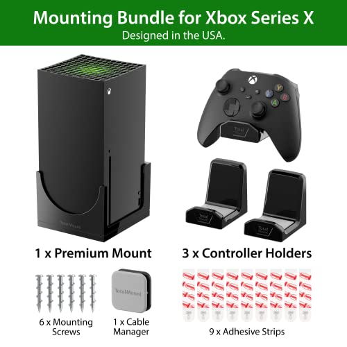 TotalMount – Wall Mount for Xbox Series X – Mounts Xbox Series X on a Wall by Your TV (Large Bundle: