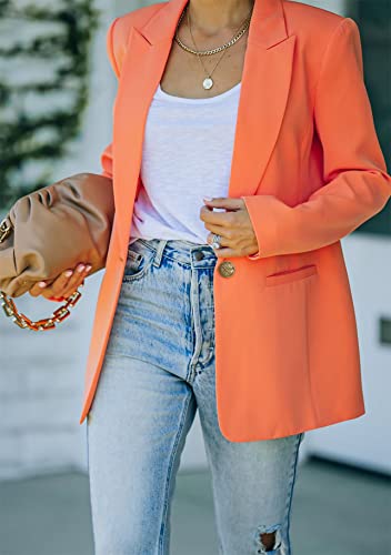 Veste blazer fluide manches longues idéale pour le bureau et les sorties