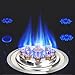 Portable Gas Stove - Gas Cooker, All Black Tempered Glass Gas Stove, Nine-chamber Fierce Flame Burner, Multipurpose Gas Stove, Two Kinds Of Installation Desktop Embedded (Size : NG)