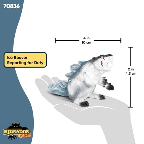 Image of Schleich Eldrador - Ice Rodant Toy Figurine - Kids Ages 7+ | 70836