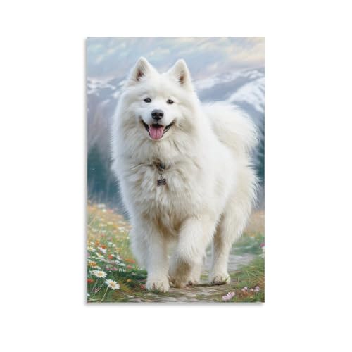 Impression sur toile chien mignon DHBANEIOK décoration murale maison 50x75